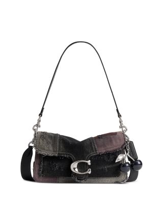Tabby 26 Frayed Patchwork Denim Shoulder Bag