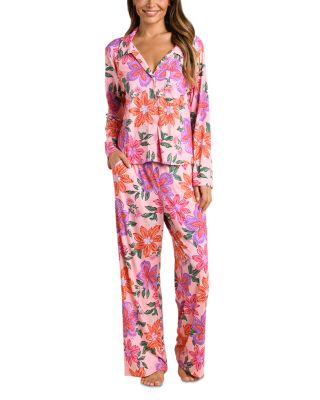 La Blanca Ornate Blooms Long Pajama Set