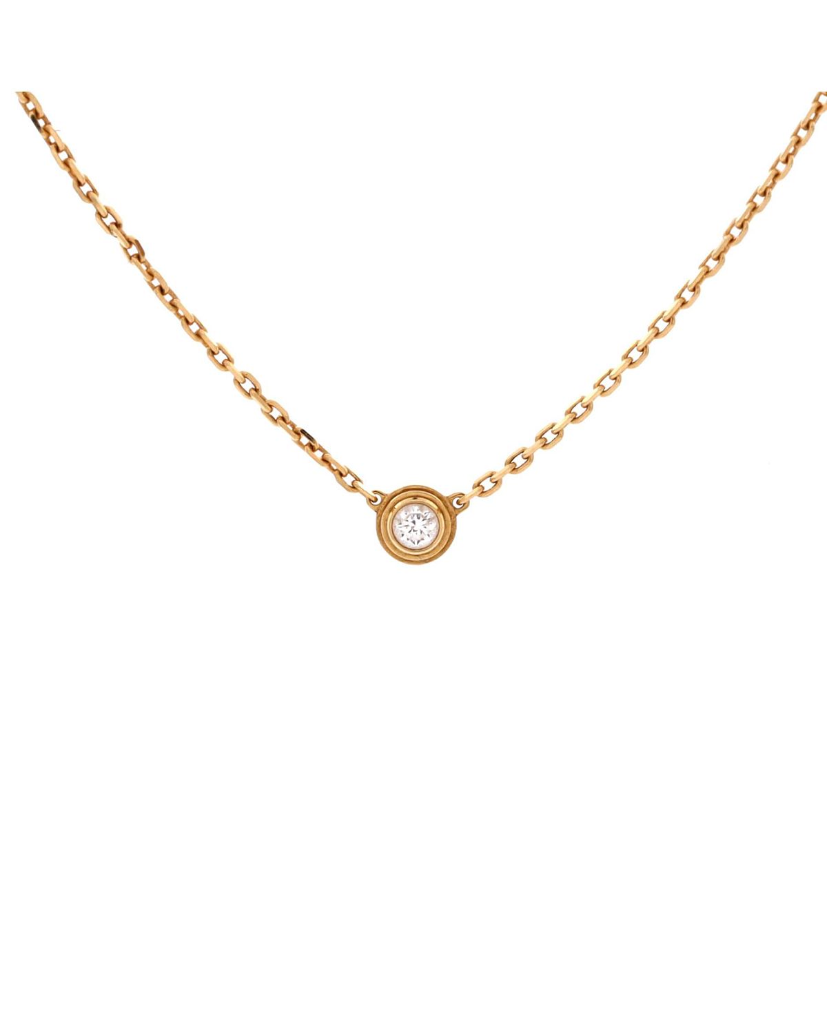 Pre-Owned Cartier Small Cartier D'Amour Pendant Necklace 18K Gold and Diamond