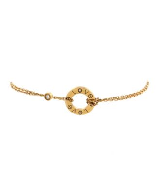  2 Diamonds Love Bracelet 18K Gold with Diamonds