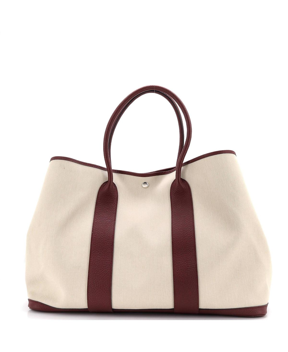 Pre-Owned HERMES 49 Garden Party Tote Toile and Leather