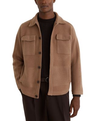 Lockwood Wool Concealed Placket Overshirt