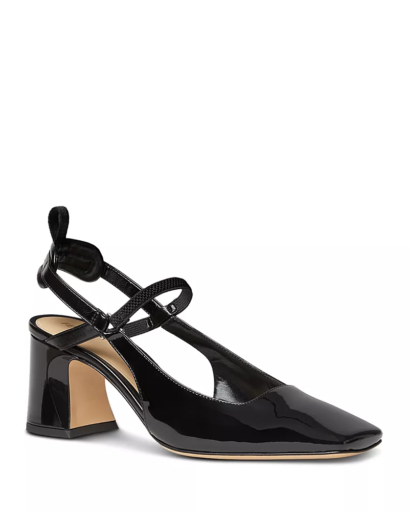 Fendi Women's Vernice Leather Slingback Pumps