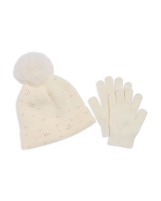 Girls' Embellished Hat & Gloves Set - Little Kid, Big Kid