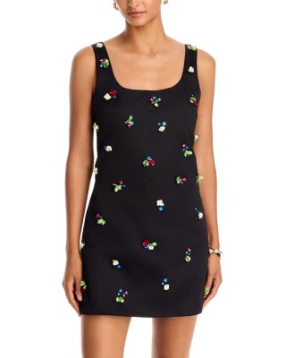 3D Embellished Mini Dress - Exclusive