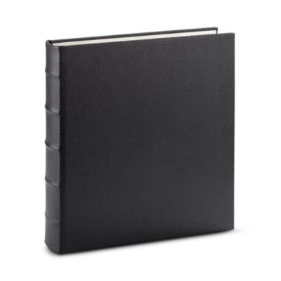 Large Three Ring Pebble Leather Photo Album