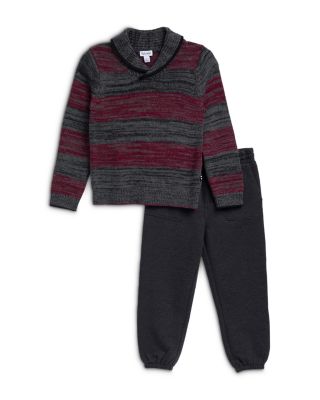Boys' Cotton Blend Roll Neck Sweater & Pants Set - Little Kid