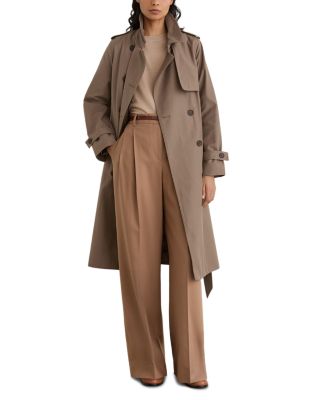Azura Double Breasted Removable Hood Trench Coat