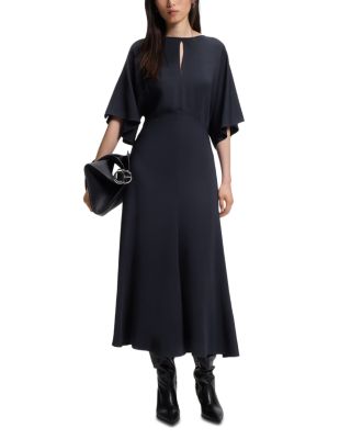 Donaza Flutter Sleeve Midi Dress - Exclusive