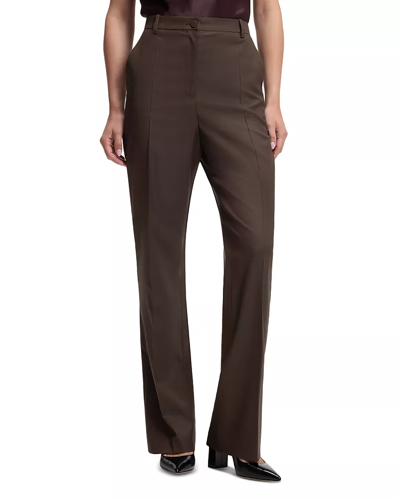 Hugo Boss Telasa Wool Straight Pants