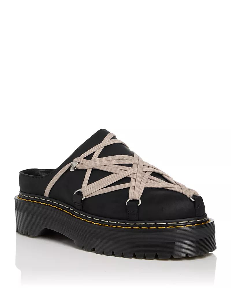 Drkshdw Rick Owens x Dr. Martens Quad Sole MegaLace Mules