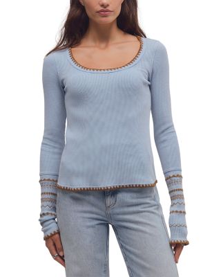Aspen Thermal Cotton Embroidered Top