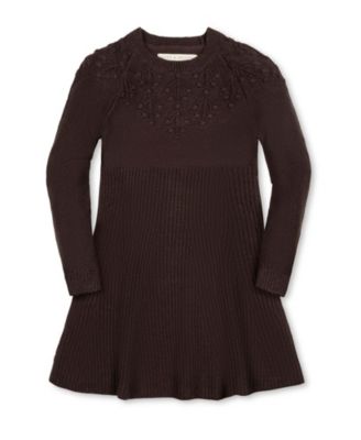 Girls' Organic Bobble Yoke Sweater Dress - Little Kid, Big Kid