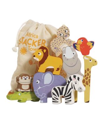 Africa Stacking Animals & Bag - 18+ Months