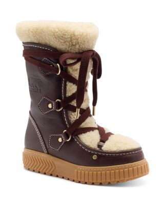 Women's Ona Ave™ Alpine Tall Leather & Shearling Waterproof Boots