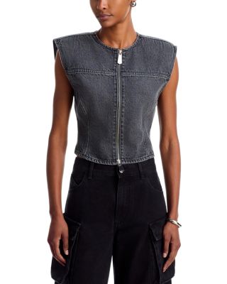 Ksubi Fate Slim Fit Denim Vest Top