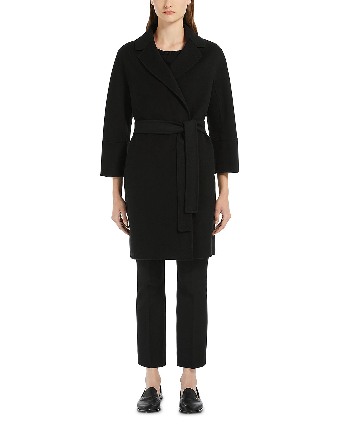 Max Mara Arona Wool Short Cocoon Coat