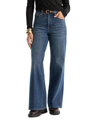 Good Waist High Rise Palazzo Jeans in Ashford