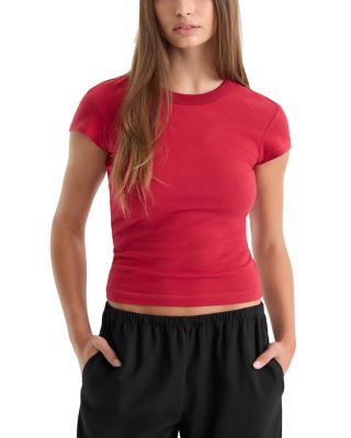 The Cap Sleeve Cotton Stretch Tee