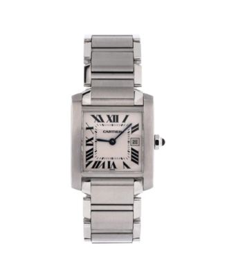  Tank Francaise Quartz Watch in Stainless Steel 25mm