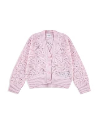 Girls' Pointelle Cardigan - Big Kid