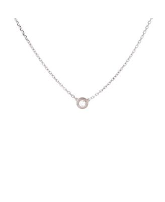  XS Cartier D'Amour Pendant Necklace 18K White Gold and Diamond, 16"
