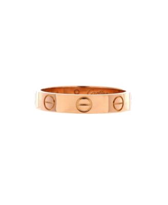  Love Wedding Band Ring 18K Rose Gold