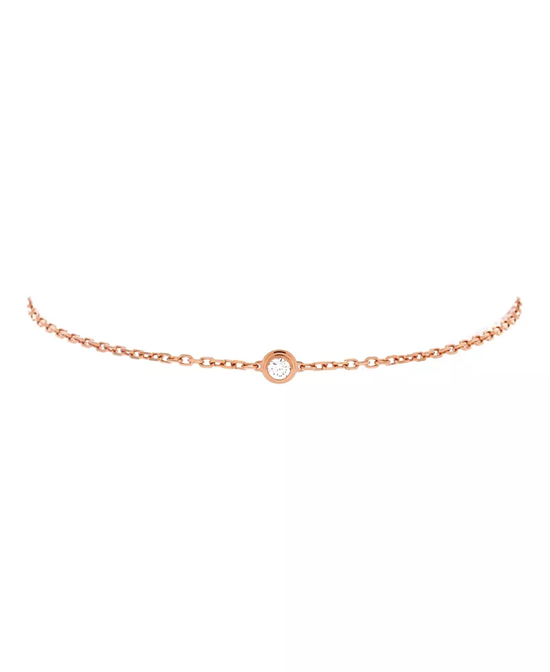 Pre-Owned Cartier Small D'Amour Bracelet 18K Rose Gold and Diamond