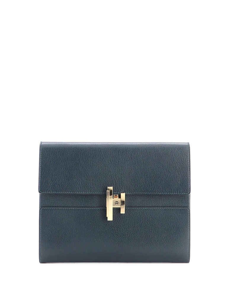 Pre-Owned Hermes Cinhetic Clutch Chevre Mysore