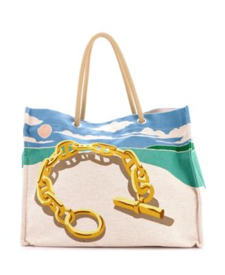 Beach Bag Printed Canvas