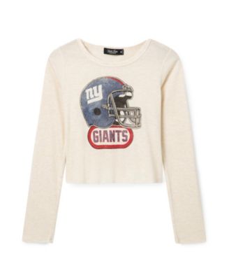  Women's NFL New York Giants Helmet Crop Thermal