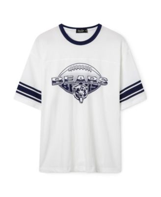  Unisex NFL Chicago Bears Oversized Striped Ringer Tee