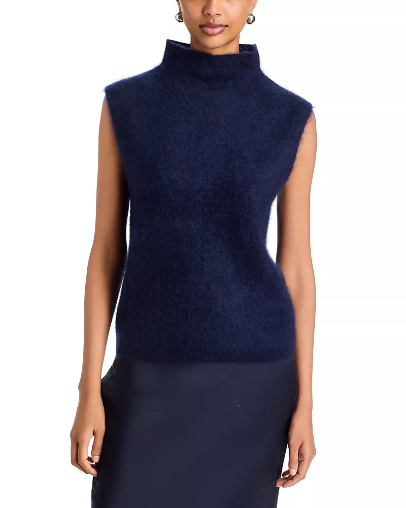 Majestic Filatures Wool & Cashmere Turtleneck Top