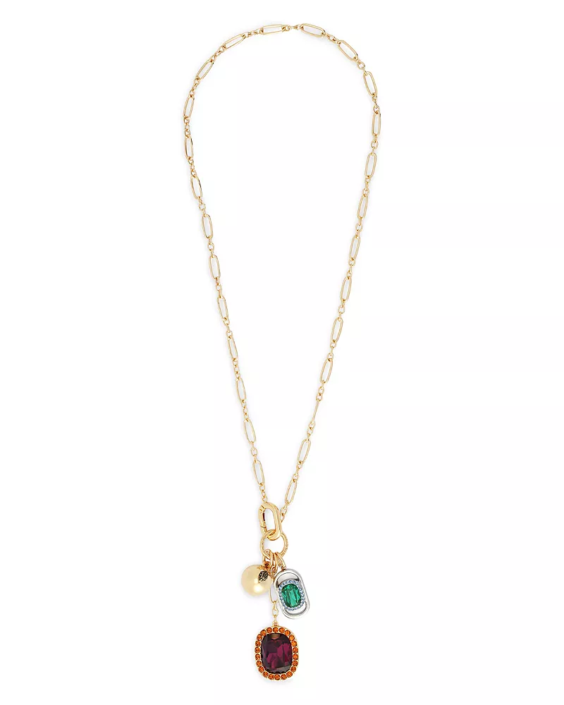 Kurt Geiger London Stone Charm Pendant Necklace, 30