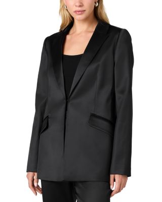 Maelys Stretch Satin Blazer