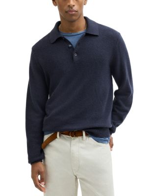Madewell Frances Wool & Cotton Textured Polo Shirt