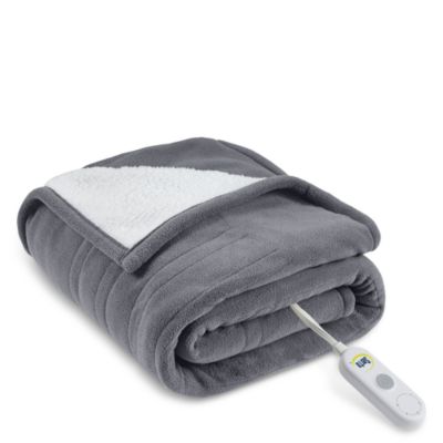 Serta Fleece to Sherpa Heated Throw, 50" x 60"