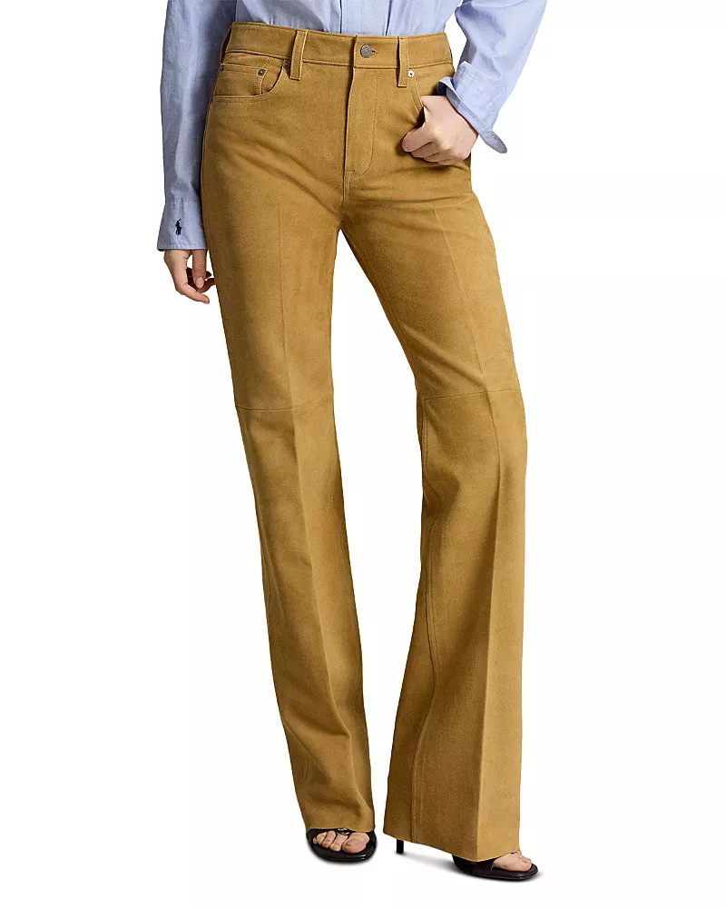 Polo Ralph Lauren Suede Bootcut Pants