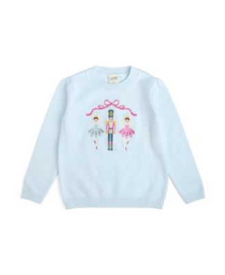 Girls' Nutcracker Embroidered Christmas Sweater - Big Kid