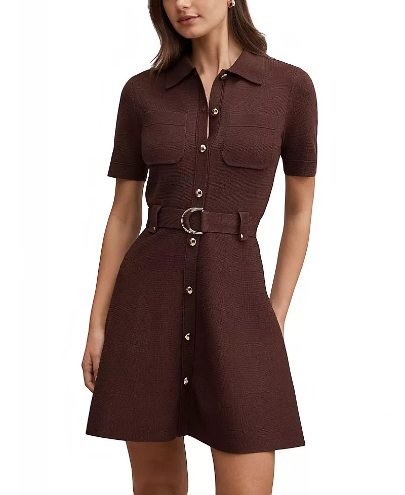 Ever New Women's Amy Fit and Flare Knitted Mini Dress
