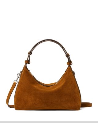 Mellow Studded Suede Shoulder Bag