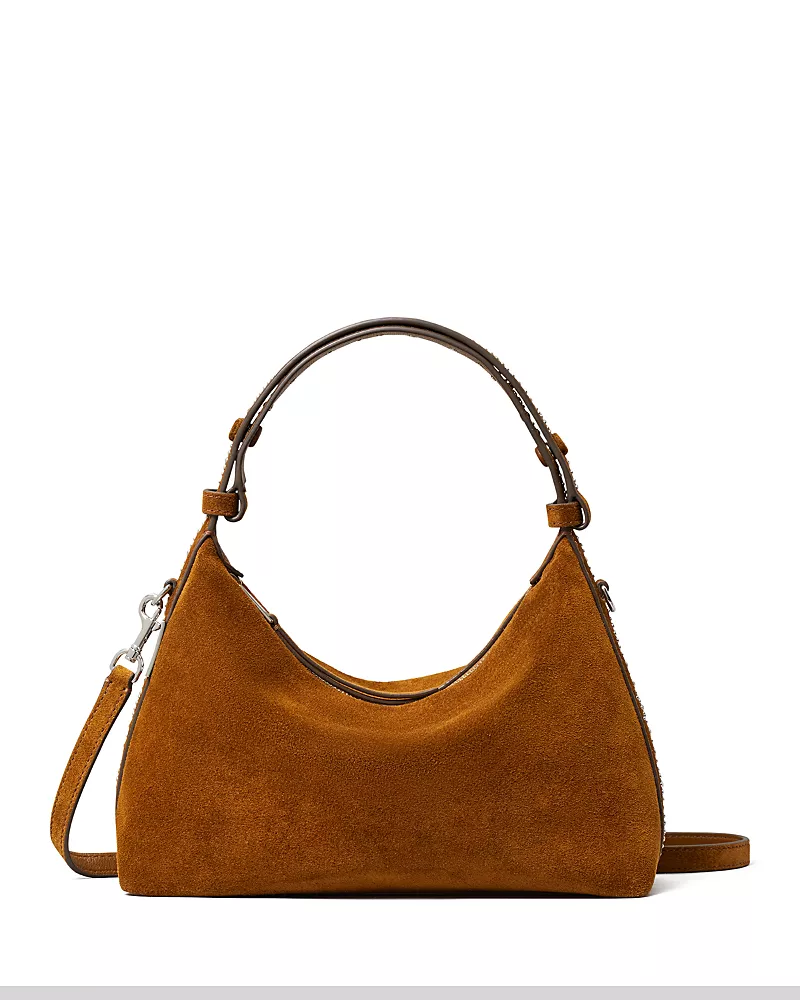 Tory Burch Mellow Studded Suede Shoulder Bag