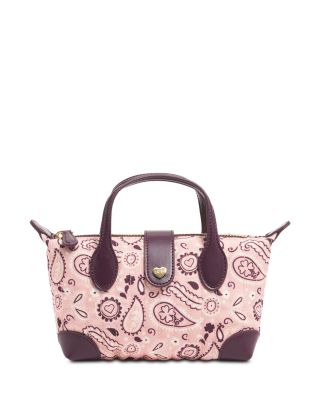 Paisley Quilted Canvas Pouchette Crossbody