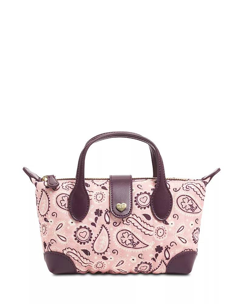 Stoney Clover Lane Paisley Quilted Canvas Pouchette Crossbody