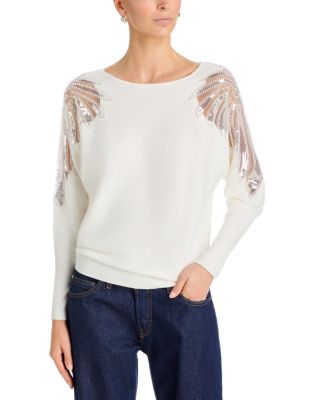 Embellished Crewneck Sweater