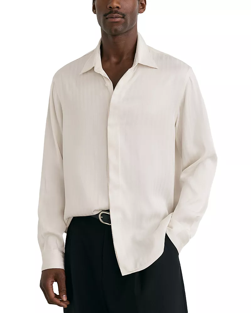 Reiss Chapel Herringbone Stripe Shirt