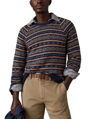 Nordic Fair Isle Relaxed Fit Cotton Sweater