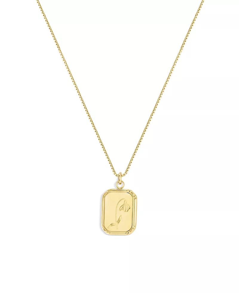 Set & Stones Audrey Birth Flower Necklace
