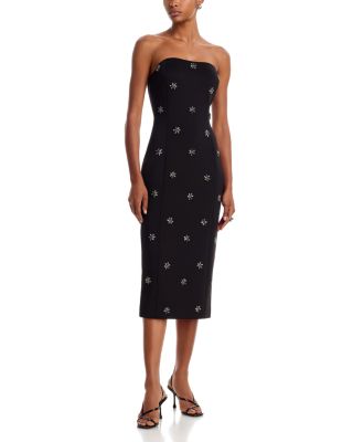 Delina Crystal Strapless Dress