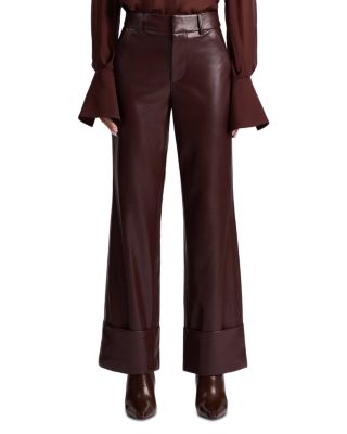 Alice and Olivia Alexander Faux Leather Pants